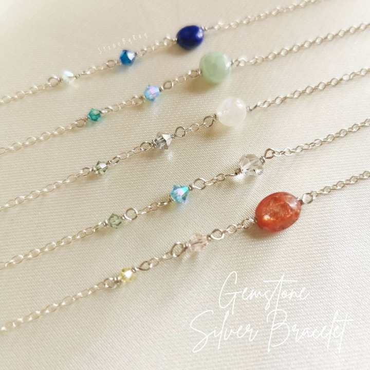 Sparkling Stone Bracelet | Genuine Gem Design