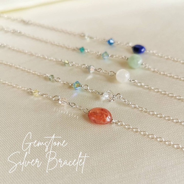 Sparkling Stone Bracelet | Genuine Gem Design