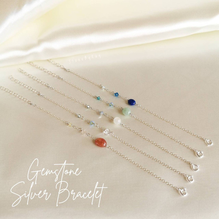 Sparkling Stone Bracelet | Genuine Gem Design