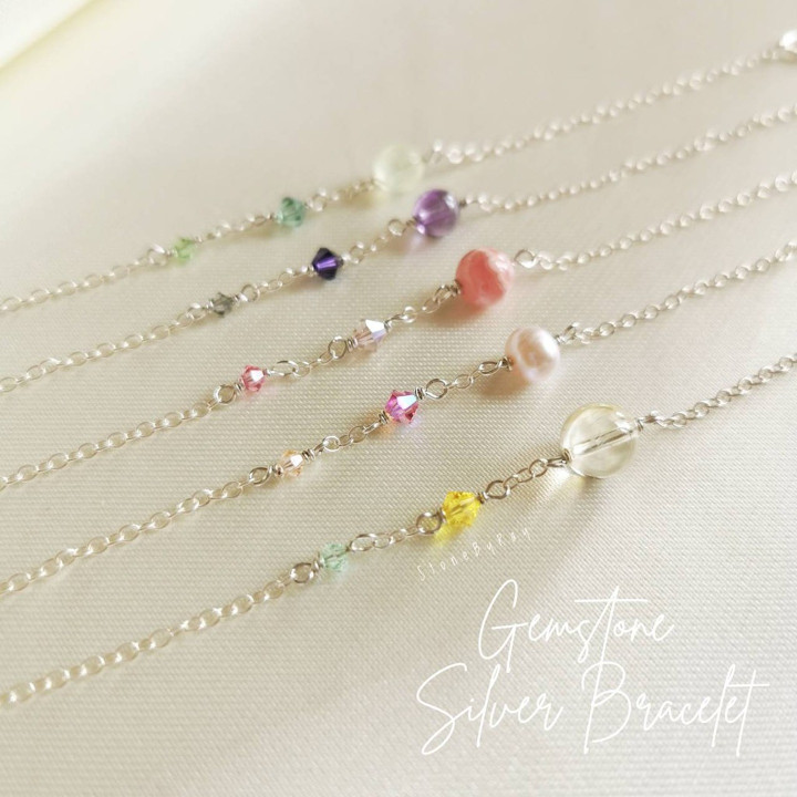 Sparkling Stone Bracelet | Genuine Gem Design