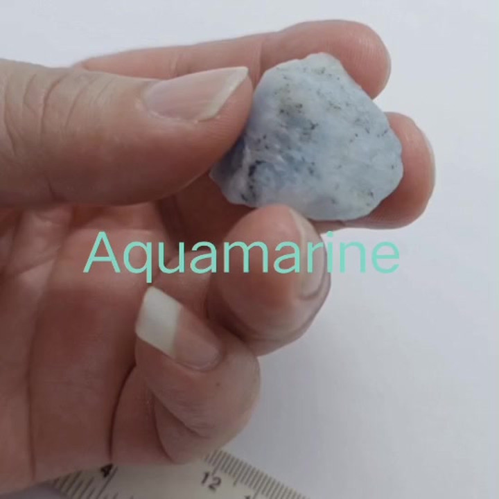 Aquamarine Stone - Natural and Genuine Gemstone