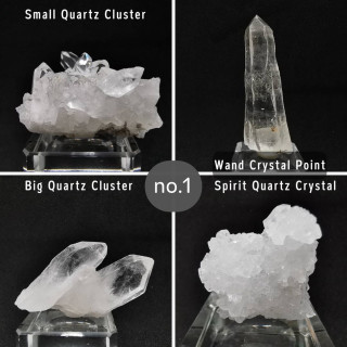 Natural Quartz Crystal Set | Energy Healing and Meditation