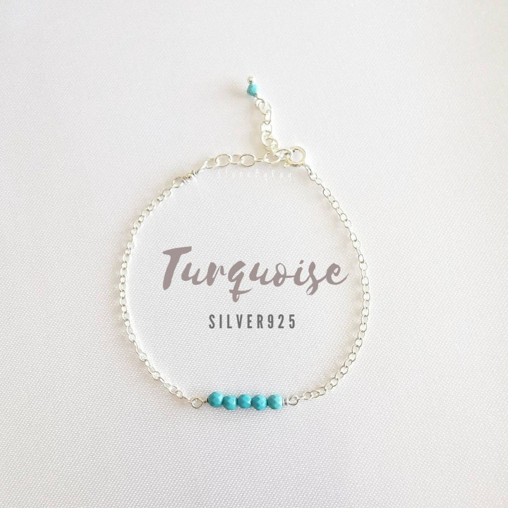 Bracelet en argent et pierres véritables - Unique et élégant