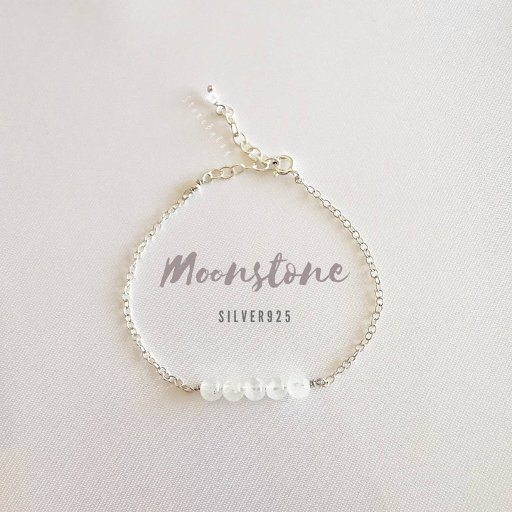 Bracelet en argent et pierres véritables - Unique et élégant