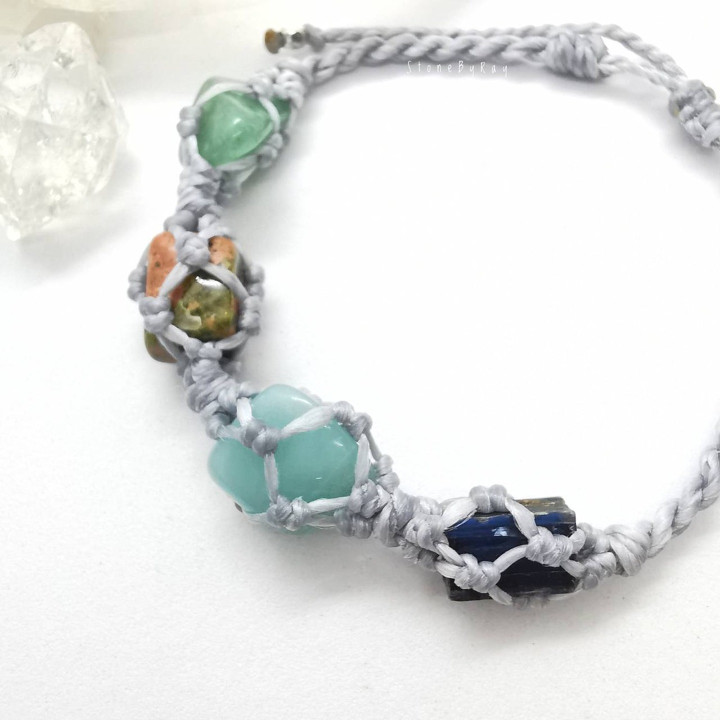 Bracelet de réussite financière | Tresses infusées de cristaux