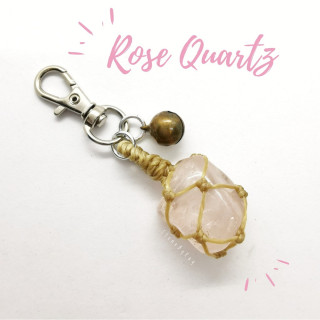 Rose Quartz Keychain: Love and Positivity Charm