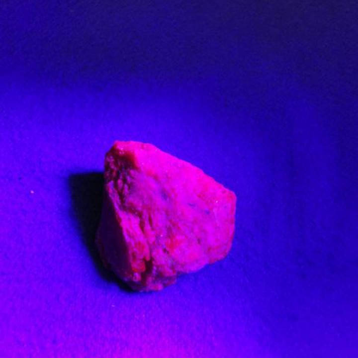Radiant Natural Ruby: Glows Under UV Light