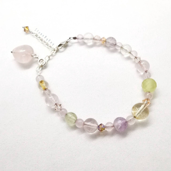 Gemstone Sterling Silver Bracelet | Unique and Stylish