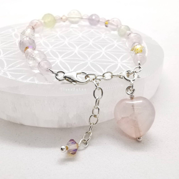 Gemstone Sterling Silver Bracelet | Unique and Stylish