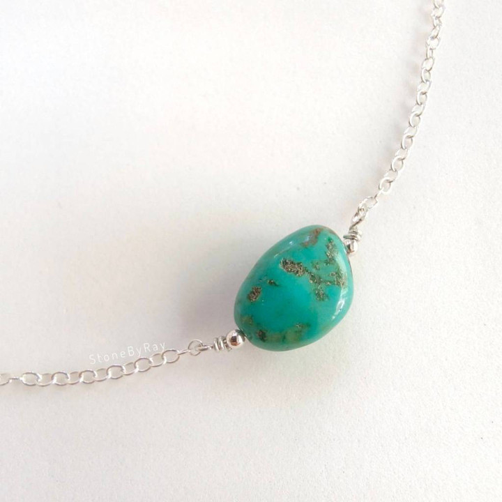 Turquoise Pendant Necklace | Sterling Silver Jewelry