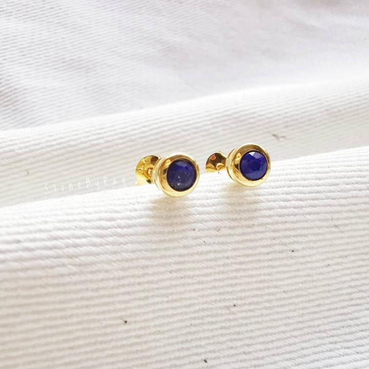Lapis Lazuli Sterling Silver Earrings | 925 Silver Jewelry