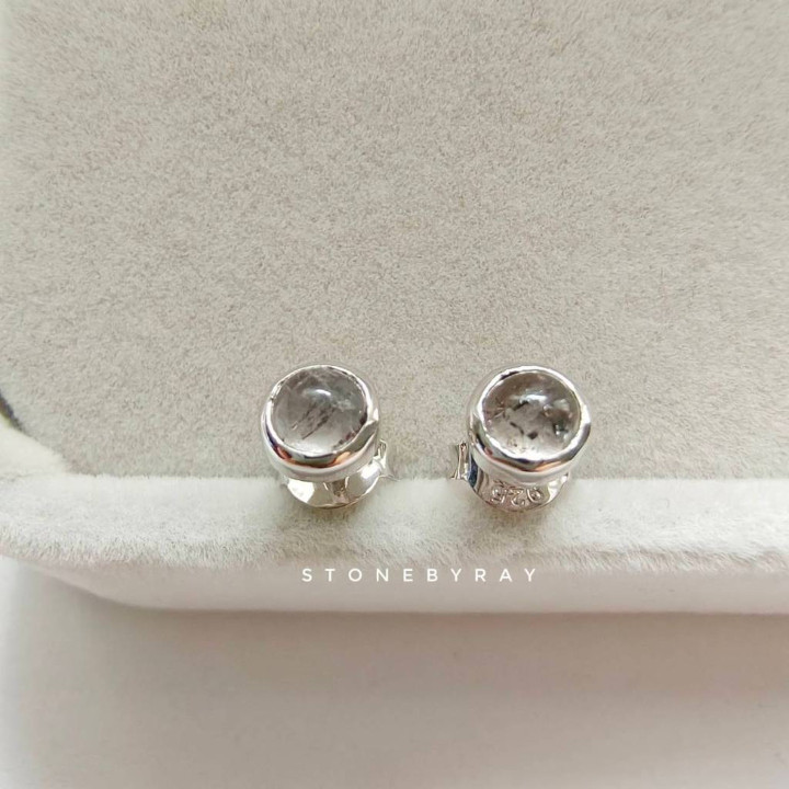 Super Seven Silver Earrings: Radiant Energy and Style