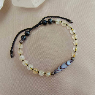 Crystal Rope Bracelet | Citrine, Sardonyx and Onyx