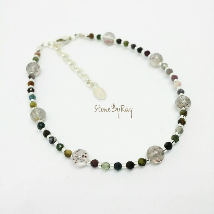 Bracelet Super Seven Stone - Design tourmaline