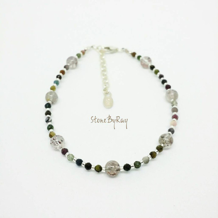 Bracelet Super Seven Stone - Design tourmaline