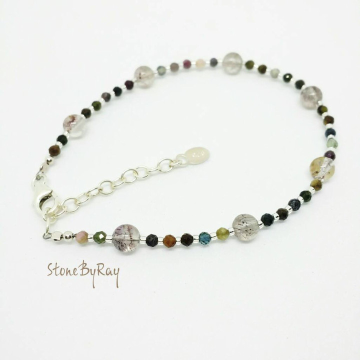 Bracelet Super Seven Stone - Design tourmaline