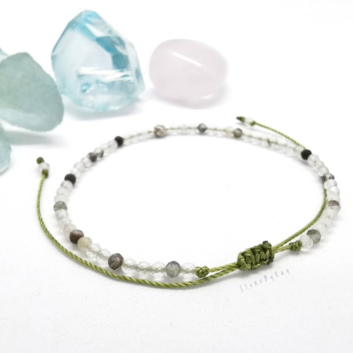 Pulsera de cuarzo y turmalina negra: protección y equilibrio energético.