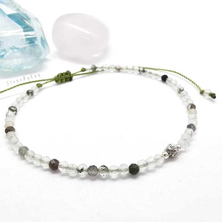 Pulsera de cuarzo y turmalina negra: protección y equilibrio energético.
