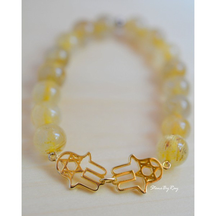 Pulsera de cuarzo rutilado: Energía y protección