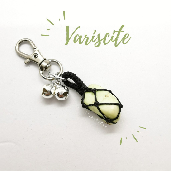 Variscite Stone Keychain - Unique and Protective Gift