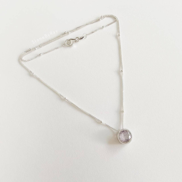 Super Seven Stone Necklace | Silver Pendant Jewelry