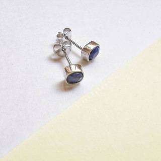 Lapis Lazuli Sterling Silver Earrings (925)