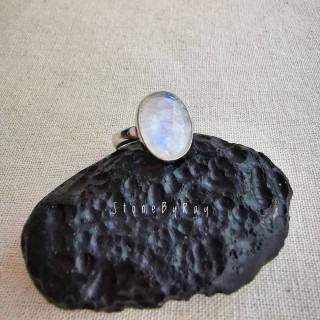 Mystic Moonstone Silver Ring (RG-095)
