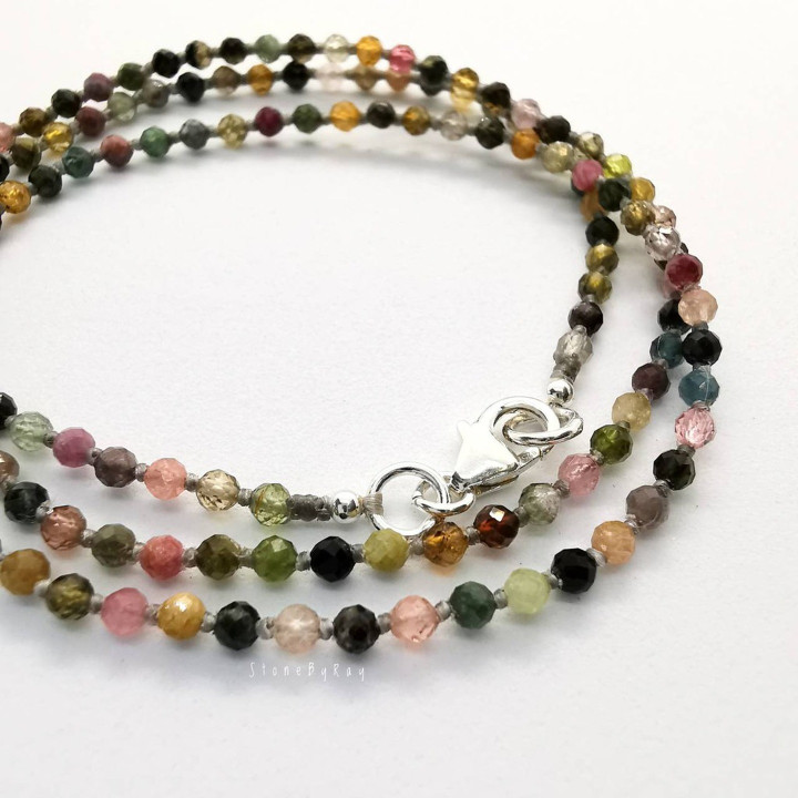 Turquoise Braided Rope Necklace | Gemstone Pendant