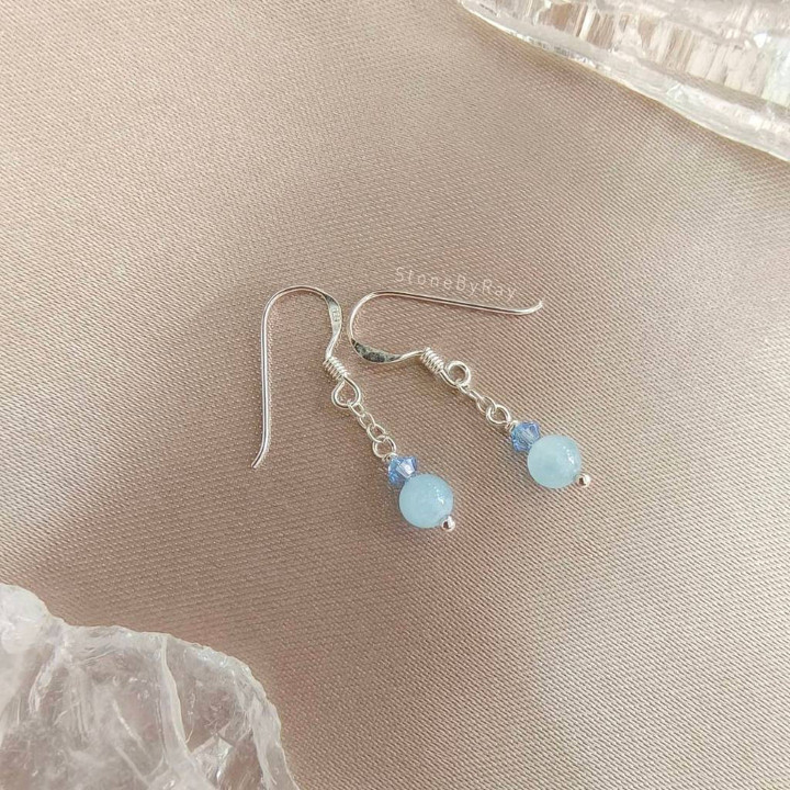 Aquamarine Silver Necklace Set - Elegant Jewelry Gift