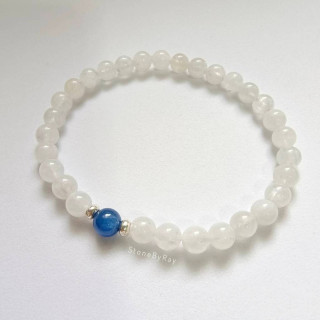 Moonstone and Kyanite Bracelet: Balance and Intuition