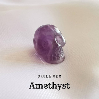 Amethyst Skull Sculpture: Spiritual and Mystical Decor