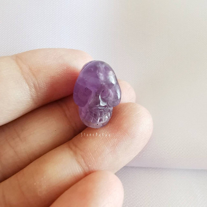 Amethyst Skull Sculpture: Spiritual and Mystical Decor
