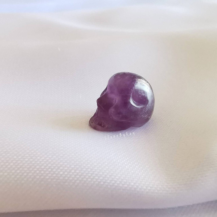 Amethyst Skull Sculpture: Spiritual and Mystical Decor