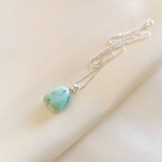 Chrysoprase Silver Necklace - Elegant and Unique Jewelry