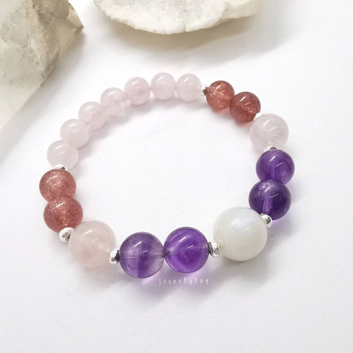 Gemstone Sterling Silver Bracelet - Designer Jewelry