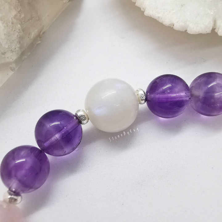 Gemstone Sterling Silver Bracelet - Designer Jewelry