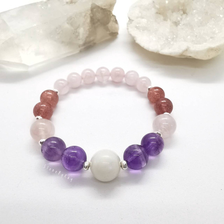Gemstone Sterling Silver Bracelet - Designer Jewelry
