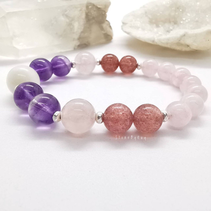 Gemstone Sterling Silver Bracelet - Designer Jewelry
