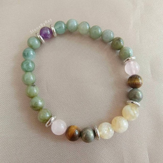 Crystal Healing Bracelet - 6 Stone Power