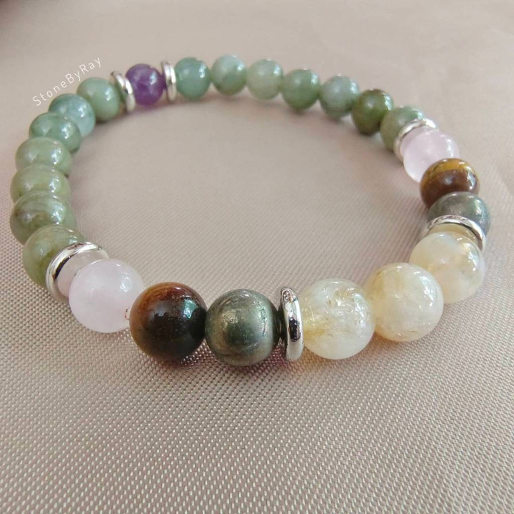 Crystal Healing Bracelet - 6 Stone Power