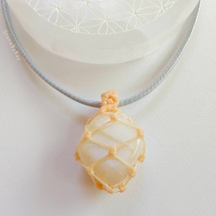Bohemian Moonstone Rope Necklace | Statement Jewelry