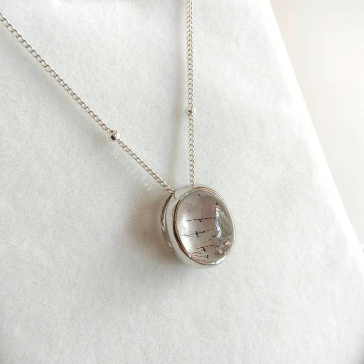 Super Seven Stone Pendant Necklace | Silver