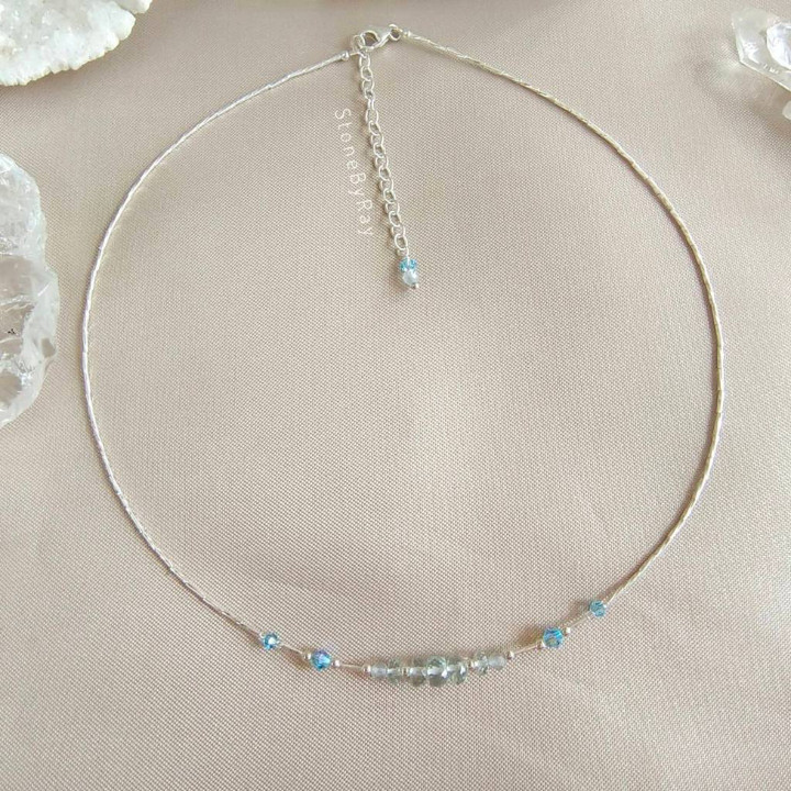 Aquamarine Necklace Set - Sparkle and Sophistication
