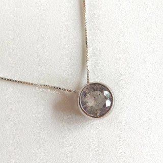 Super Seven Necklace: Silver Pendant For Clarity and Balance