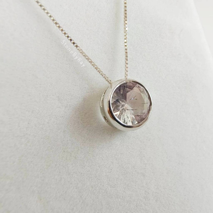 Super Seven Necklace: Silver Pendant For Clarity and Balance