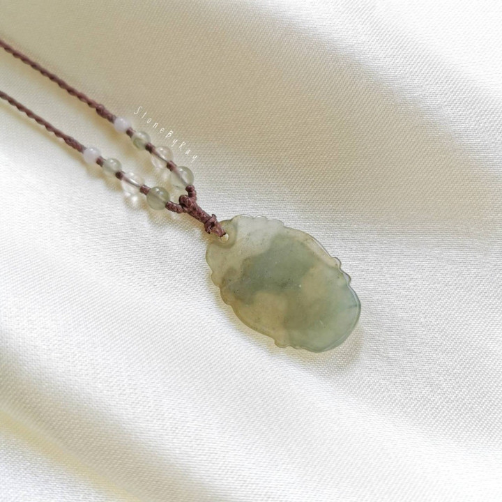 Jade Ox Pendant Braided Necklace - Chinese Zodiac Charm