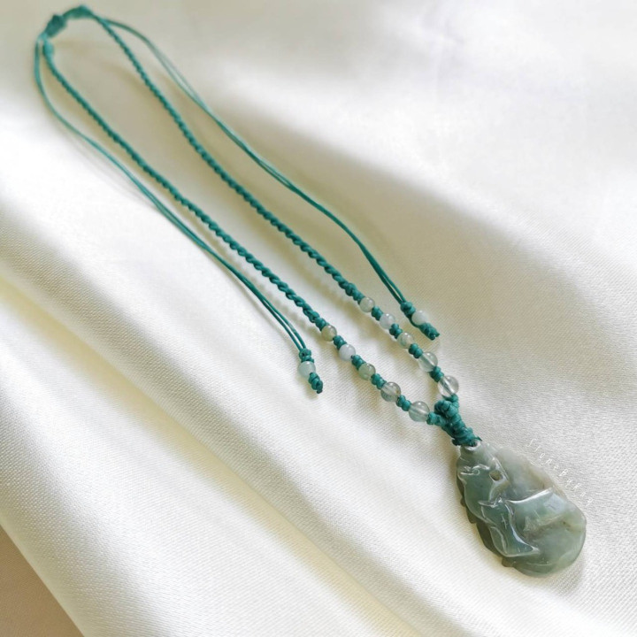 Jade Tiger Braided Necklace | Unique and Striking Style