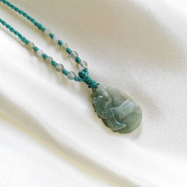 Jade Tiger Braided Necklace | Unique and Striking Style