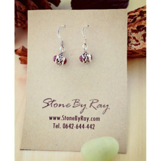 Ruby Sterling Silver Earrings - Elegant and Timeless Design