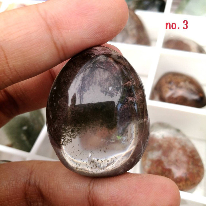 Amethyst Lodolite Quartz Crystal - Unique Healing Stone